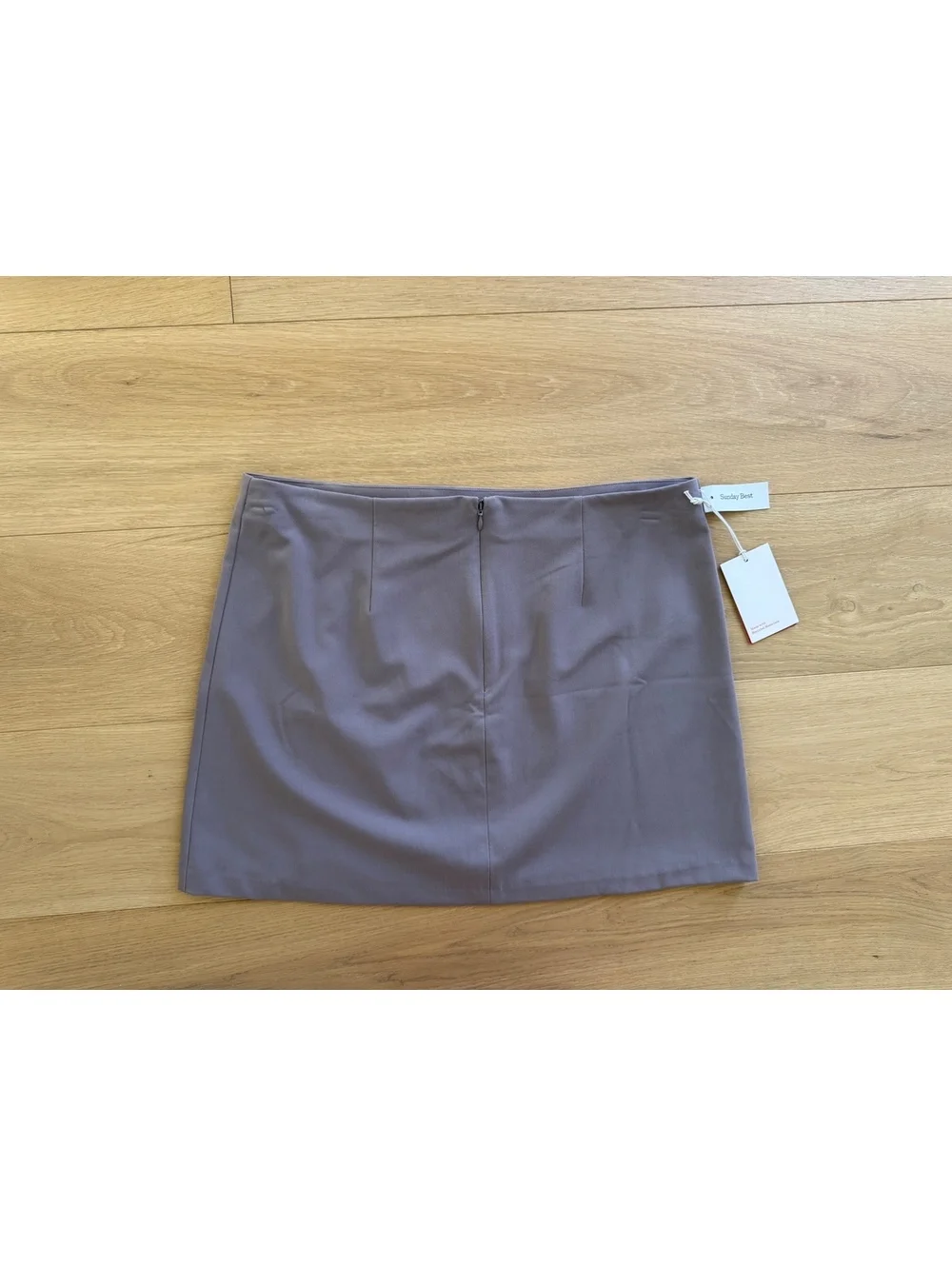 Sunday Best Aritzia Tatiana Mini Skirt Size 16 NWT Rocky Grey